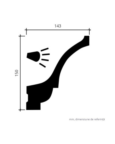 Profile Decorative Gaudi Decor GDD-1.50.221. Conține culorile: