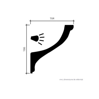 Profile Decorative Gaudi Decor GDD-1.50.222. Conține culorile: