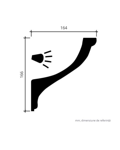 Profile Decorative Gaudi Decor GDD-1.50.222. Conține culorile: