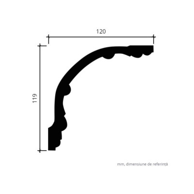 Profile Decorative Gaudi Decor GDD-1.50.252. Conține culorile: