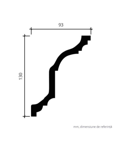 Profile Decorative Gaudi Decor GDD-1.50.254. Conține culorile: