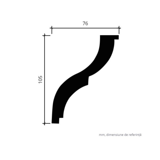 Profile Decorative Gaudi Decor GDD-1.50.275f. Conține culorile: