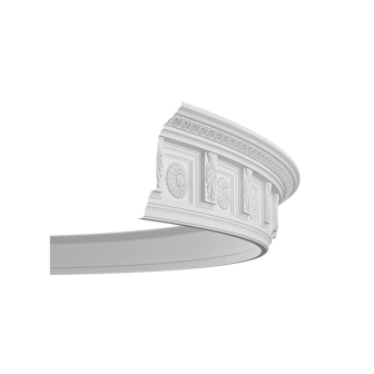 Cornisa decorativa flexibila 1.50.281f, Dimensiuni: 20.4 x 11.2 x 200 cm, Gaudi Decor Profile Decorative Gaudi Decor GDD-1.50.281f. Conține culorile: