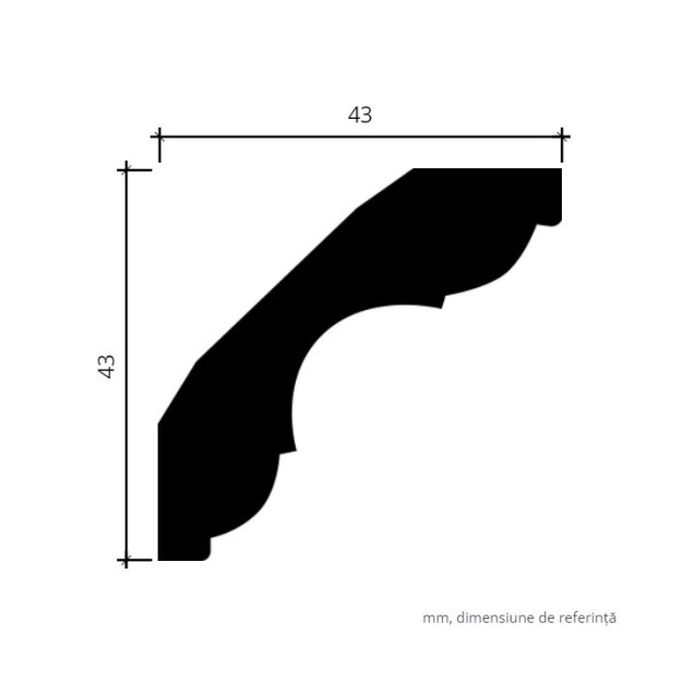 Profile Decorative Gaudi Decor GDD-1.50.294f. Conține culorile: