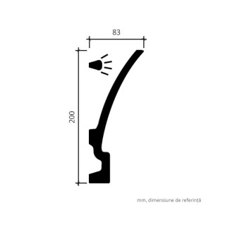 Profile Decorative Gaudi Decor GDD-1.50.622. Conține culorile: