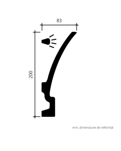 Profile Decorative Gaudi Decor GDD-1.50.622. Conține culorile: