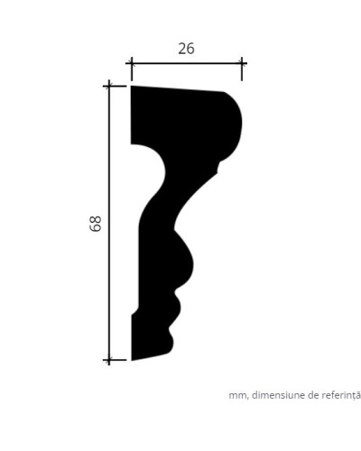 Profile Decorative Gaudi Decor GDD-1.51.354. Conține culorile:
