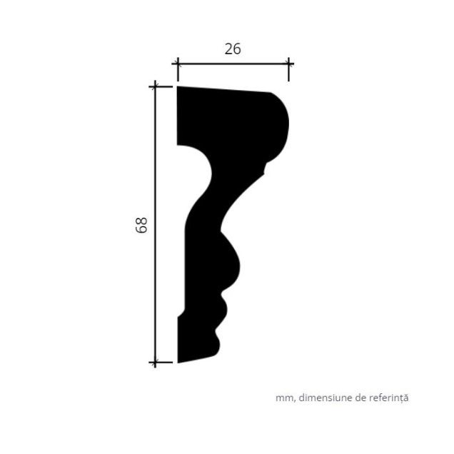 Profile Decorative Gaudi Decor GDD-1.51.354. Conține culorile: