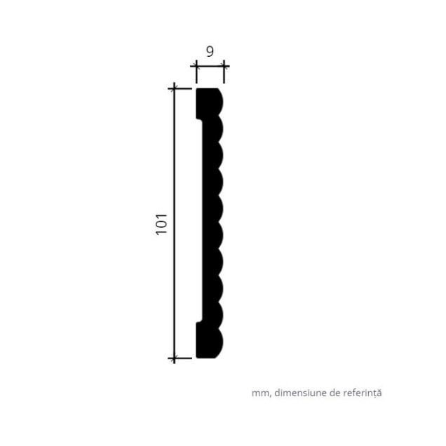 Profile Decorative Gaudi Decor GDD-1.51.374f. Conține culorile: