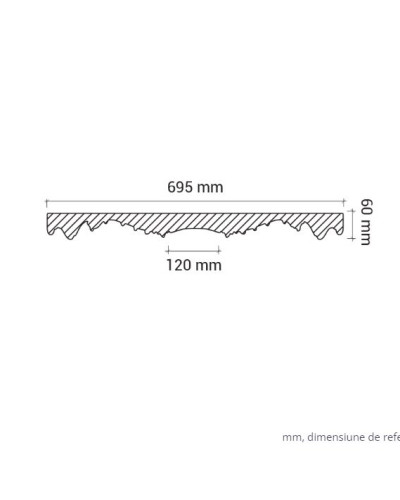 Profile Decorative Gaudi Decor GDD-1.56.001. Conține culorile: