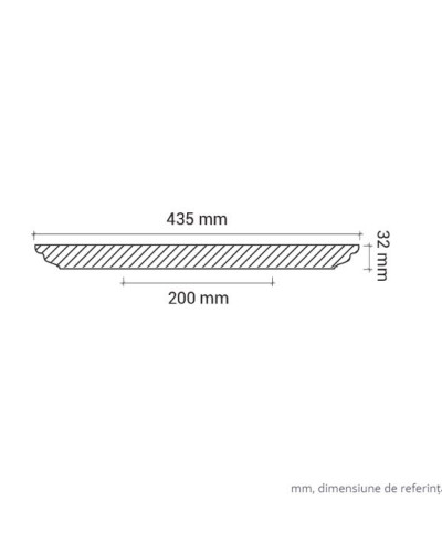 Profile Decorative Gaudi Decor GDD-1.56.004. Conține culorile: