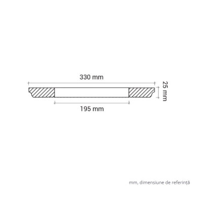 Profile Decorative Gaudi Decor GDD-1.56.006. Conține culorile: