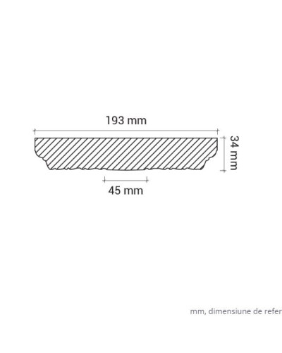 Profile Decorative Gaudi Decor GDD-1.56.010. Conține culorile: