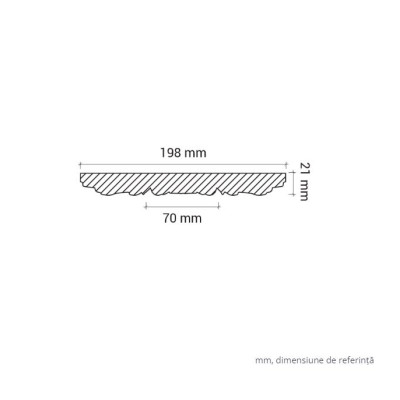 Profile Decorative Gaudi Decor GDD-1.56.011. Conține culorile: