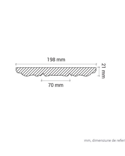 Profile Decorative Gaudi Decor GDD-1.56.011. Conține culorile: