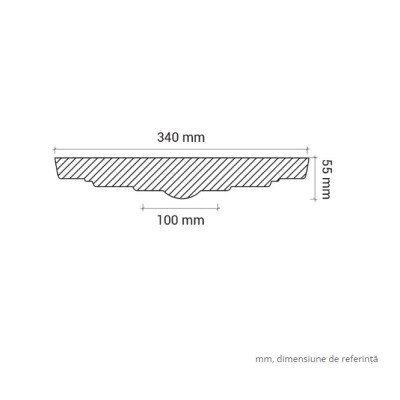 Profile Decorative Gaudi Decor GDD-1.56.014. Conține culorile: