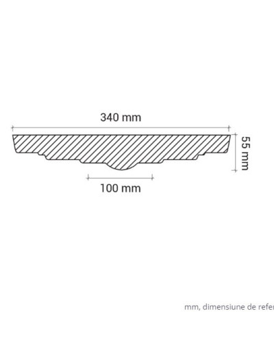 Profile Decorative Gaudi Decor GDD-1.56.014. Conține culorile: