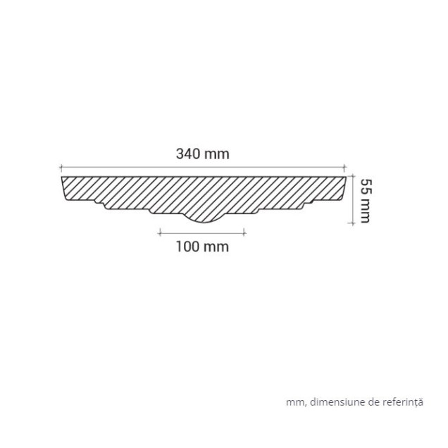 Profile Decorative Gaudi Decor GDD-1.56.014. Conține culorile: