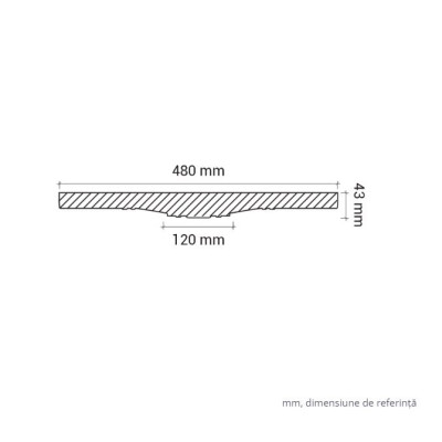 Profile Decorative Gaudi Decor GDD-1.56.016. Conține culorile: