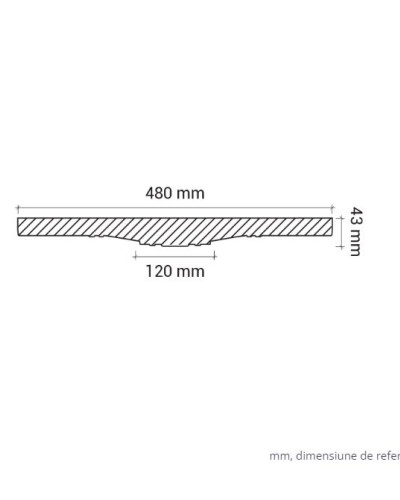 Profile Decorative Gaudi Decor GDD-1.56.016. Conține culorile:
