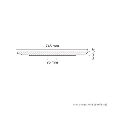 Profile Decorative Gaudi Decor GDD-1.56.018. Conține culorile: