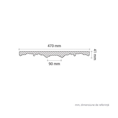 Profile Decorative Gaudi Decor GDD-1.56.020. Conține culorile: