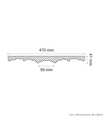 Profile Decorative Gaudi Decor GDD-1.56.020. Conține culorile: