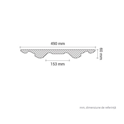 Profile Decorative Gaudi Decor GDD-1.56.021. Conține culorile: