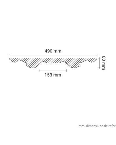 Profile Decorative Gaudi Decor GDD-1.56.021. Conține culorile: