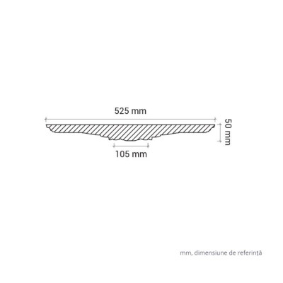 Profile Decorative Gaudi Decor GDD-1.56.022. Conține culorile: