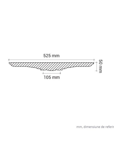 Profile Decorative Gaudi Decor GDD-1.56.022. Conține culorile: