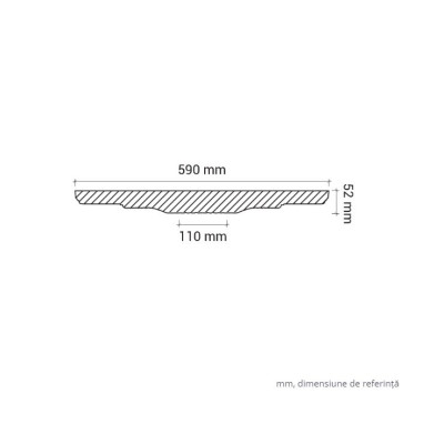 Profile Decorative Gaudi Decor GDD-1.56.023. Conține culorile: