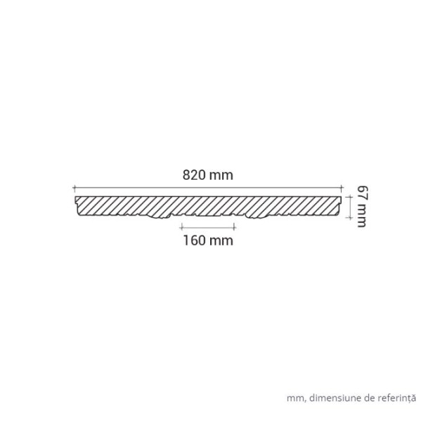 Profile Decorative Gaudi Decor GDD-1.56.025. Conține culorile: