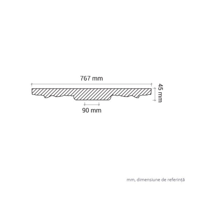 Profile Decorative Gaudi Decor GDD-1.56.029. Conține culorile: