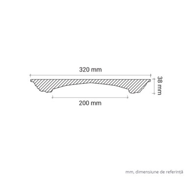 Profile Decorative Gaudi Decor GDD-1.56.032. Conține culorile: