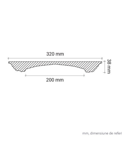 Profile Decorative Gaudi Decor GDD-1.56.032. Conține culorile: