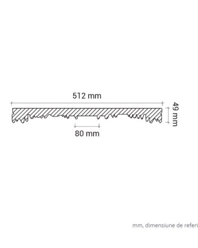 Profile Decorative Gaudi Decor GDD-1.56.034. Conține culorile: