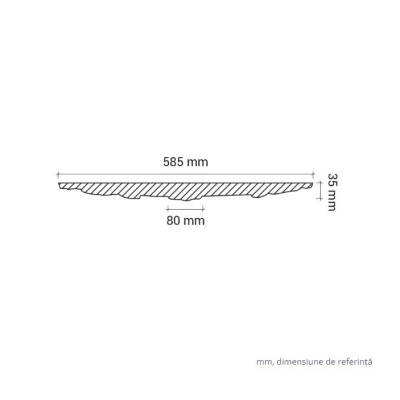 Profile Decorative Gaudi Decor GDD-1.56.043. Conține culorile:
