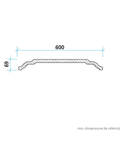 Profile Decorative Gaudi Decor GDD-1.57.001. Conține culorile: