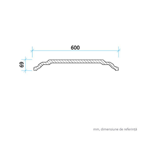 Profile Decorative Gaudi Decor GDD-1.57.001. Conține culorile: