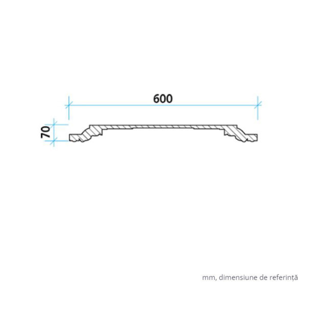 Profile Decorative Gaudi Decor GDD-1.57.003. Conține culorile: