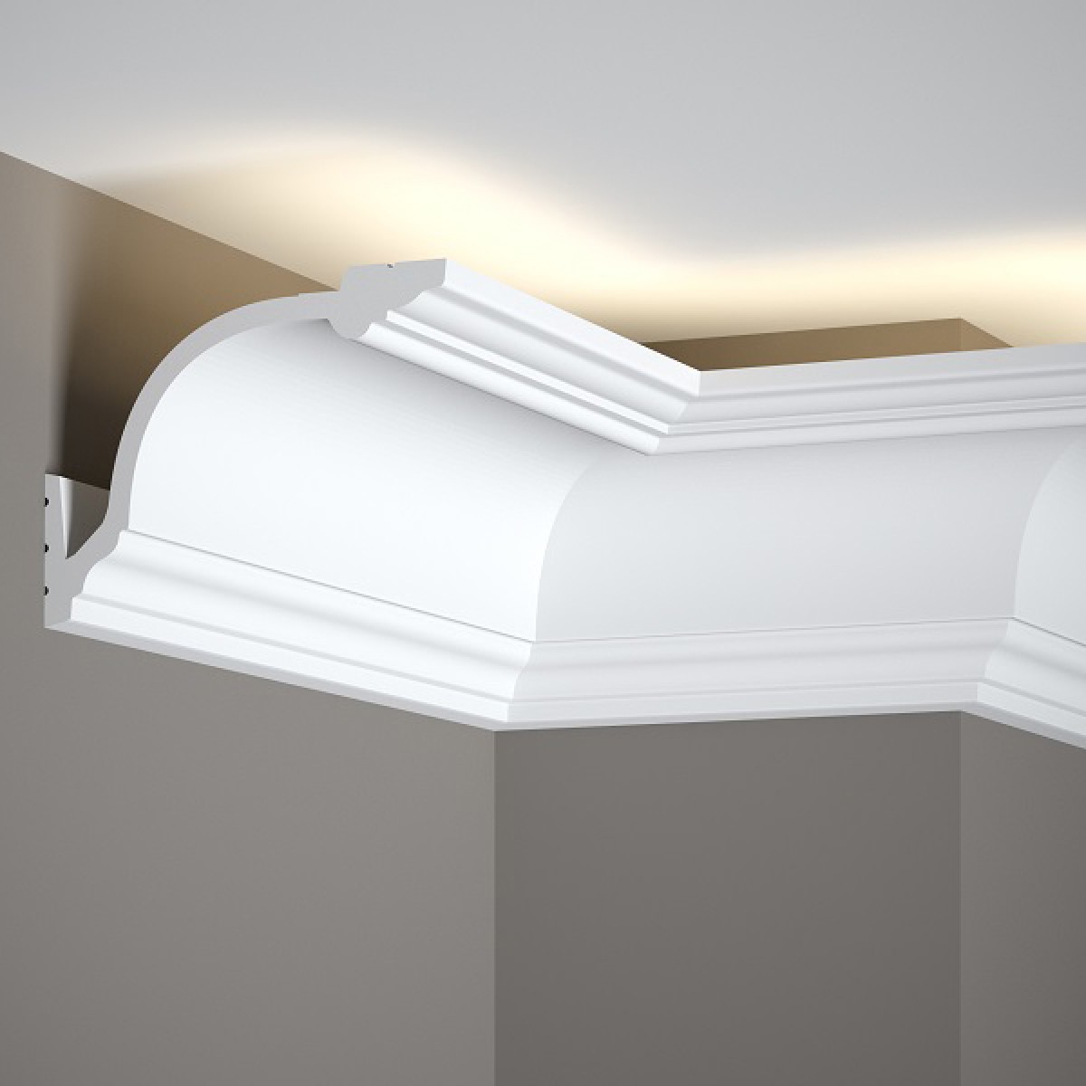 Cornisa decorativa pentru LED MD156, 200 X 14.5 X 11 cm, Mardom Decor, Cornișe tavan 