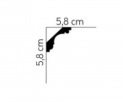 Cornisa decorativa flexibila MDA005F, 235 X 5.8 X 5.8 cm, Mardom Decor