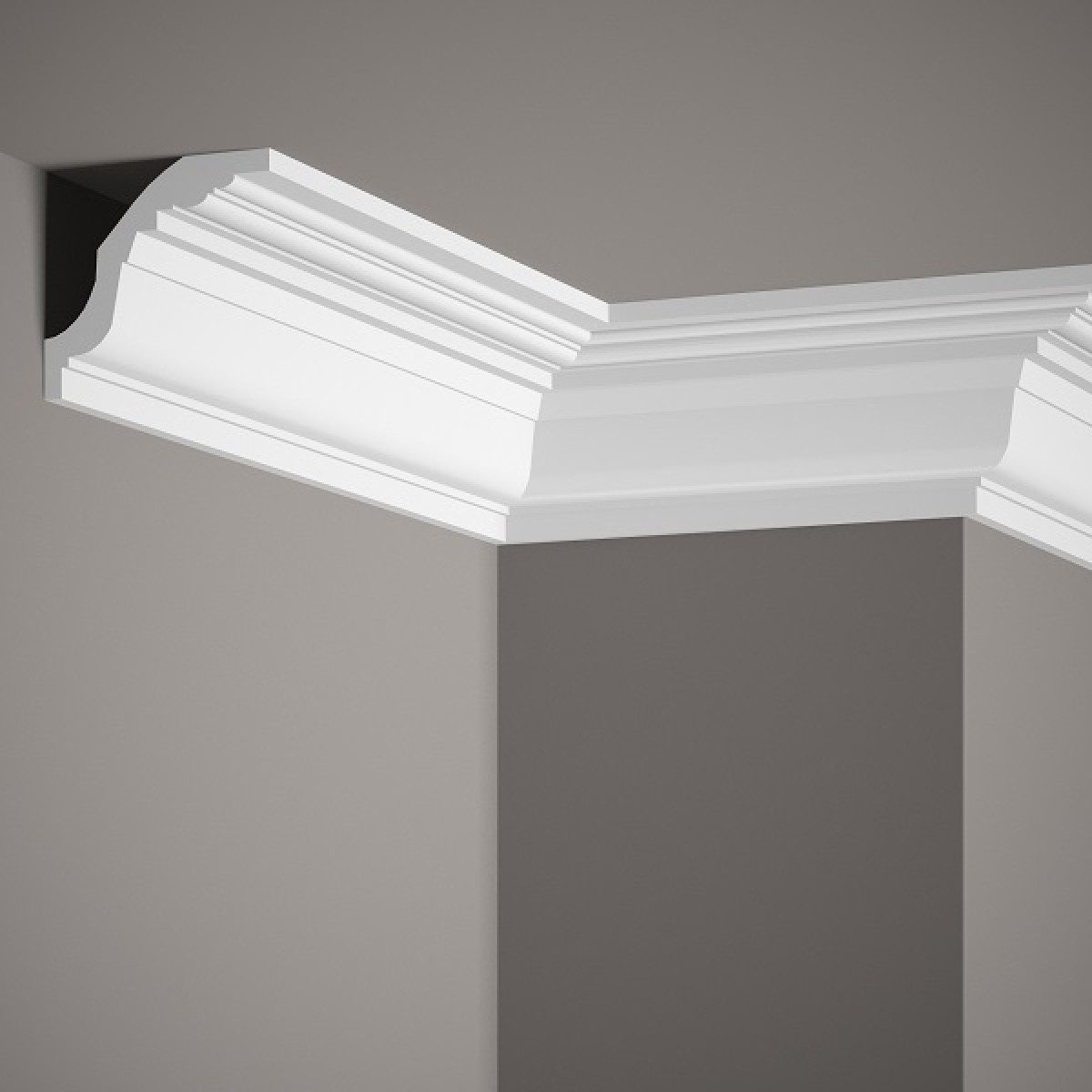 Cornisa decorativa flexibila MDB102F, 235 X 8 X 8 cm, Mardom Decor, Cornișe tavan 