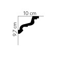 Cornisa decorativa MDB118, 200 X 10 X 9.7 cm, Mardom Decor