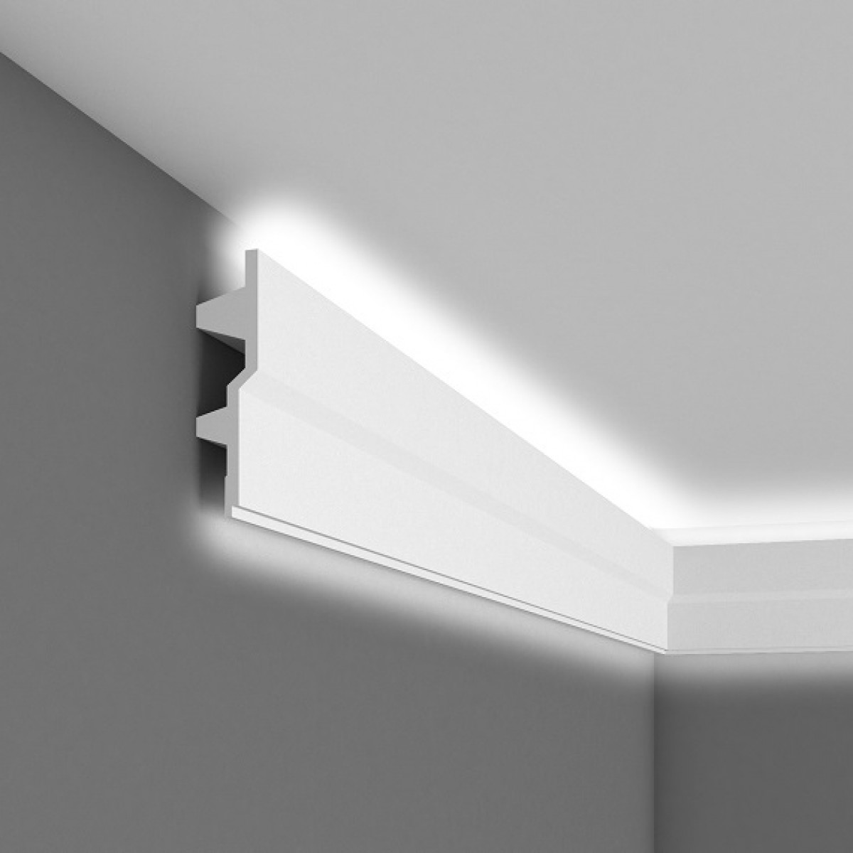 Cornisa decorativa pentru LED MDB150, 240 X 15 X 4 cm, Mardom Decor, Cornișe tavan 