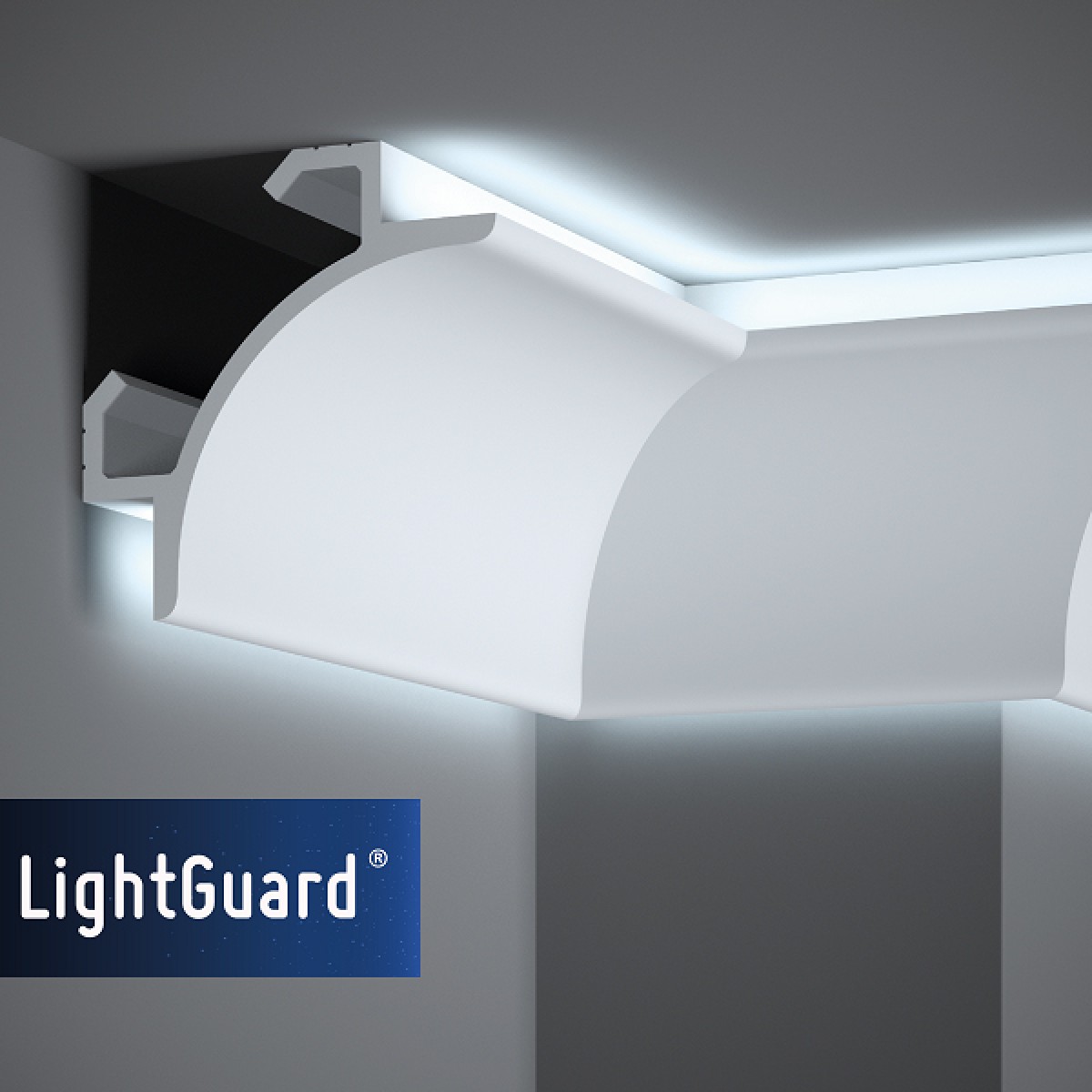 Scafe tavan (iluminat indirect, LED) Mardom Decor MRD-QL001, material: PolyForce