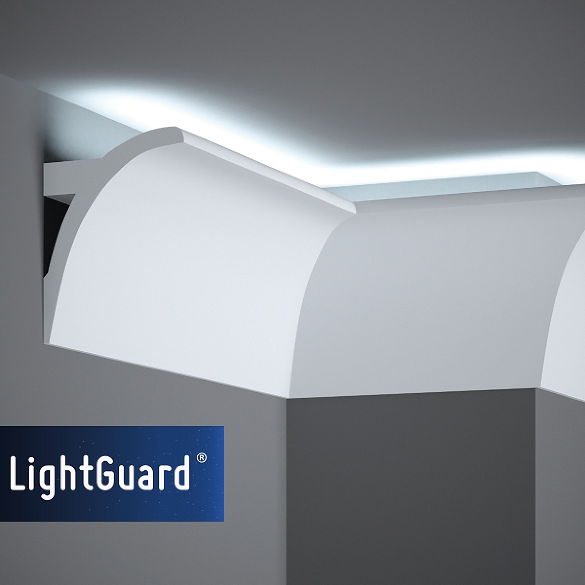 Scafe tavan (iluminat indirect, LED) Mardom Decor MRD-QL011, material: PolyForce