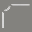 Coltar decorativ MD318-10 pentru braul MD318, 13.2 X 13.2 X 1.5 cm, Mardom Decor