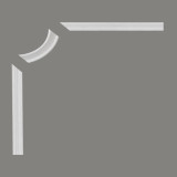 Coltar decorativ MD318-10 pentru braul MD318, 13.2 X 13.2 X 1.5 cm, Mardom Decor